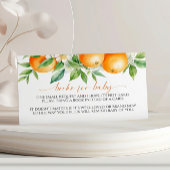 オレンジエレガント色のフローラブック(ベビーエンクロージャカード) エンクロージャーカード