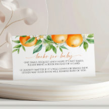 オレンジエレガント色のフローラブック(ベビーエンクロージャカード)