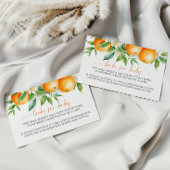 オレンジエレガント色のフローラブック(ベビーエンクロージャカード) エンクロージャーカード