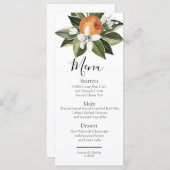 オレンジエレガント色の緑の水色 メニュー (正面/裏面)