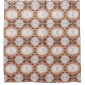 オレンジエレガント色ピーチフローラシャワーカーテン シャワーカーテン (正面)