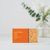 オレンジエレガント色 名刺 (スタンド正面)