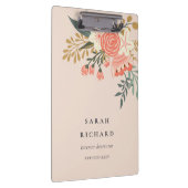 オレンジエレガント赤面ピーチグリーンアンブロシアフローラ クリップボード (右)