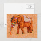 オレンジエレファント ポストカード (正面/裏面)