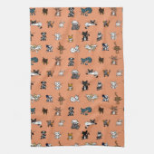 オレンジエレメンタルペット キッチンタオル (縦)