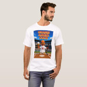 オレンジエンゼルス+ダック メンズTシャツ Tシャツ (正面フル)