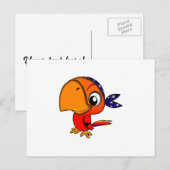 オレンジオウム ポストカード (正面/裏面)