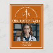オレンジオステオパシー医学学校卒業パーティー インビテーションポストカード (正面)