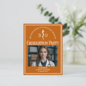 オレンジオステオパシー医学学校卒業パーティー インビテーションポストカード (スタンド正面)