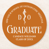 オレンジオステオパシー医学校卒業会 ラウンドペーパーコースター (正面)