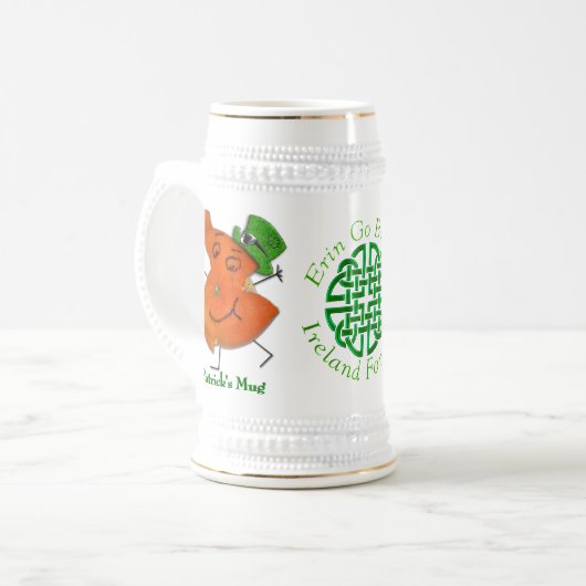 オレンジオパディ市長パーソナライズされた(シュタイン) ビールジョッキ (正面左)