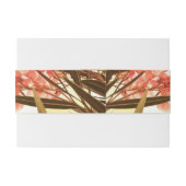 オレンジオレアンダーフラワーズフローラビーチ結婚式 招待状ベリーバンド (裏面例)