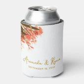 オレンジオレアンダー結婚フラワーズお祝い 缶クーラー (缶正面)