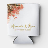 オレンジオレアンダー結婚フラワーズお祝い 缶クーラー (正面)