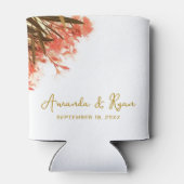 オレンジオレアンダー結婚フラワーズお祝い 缶クーラー (裏面)