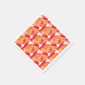 オレンジオレアンダー花柄 スタンダードカクテルナプキン (角)