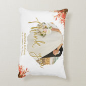 オレンジオレアンダー花photo Thank 結婚's アクセントクッション (裏面(縦))