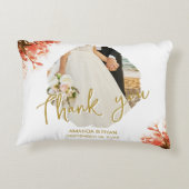 オレンジオレアンダー花photo Thank 結婚's アクセントクッション (裏面)