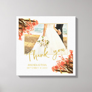 オレンジオレアンダー花photo Thank 結婚's キャンバスプリント