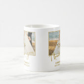 オレンジオレアンダー花photo Thank 結婚's コーヒーマグカップ (中央)