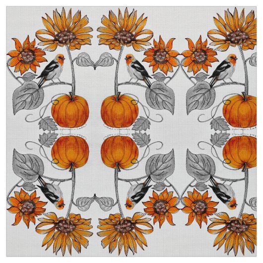 オレンジオレンジの布 ファブリック (見本)