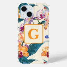 オレンジオーキズモノグラムフリースブランケット