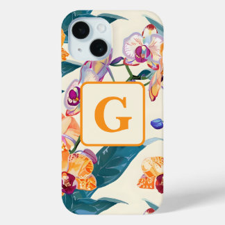 オレンジオーキズモノグラムフリースブランケット iPhone 15ケース