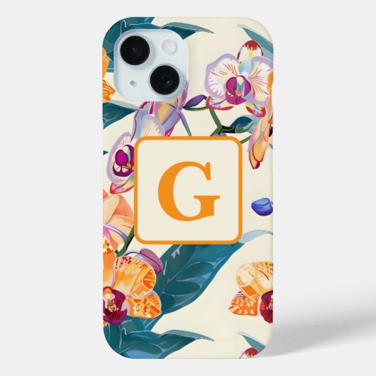 オレンジオーキズモノグラムフリースブランケット Case-Mate iPhoneケース (裏面)