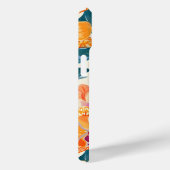 オレンジオーキズモノグラムフリースブランケット Case-Mate iPhoneケース (裏面 / 右)