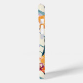 オレンジオーキズモノグラムフリースブランケット Case-Mate iPhoneケース (裏面 / 左)