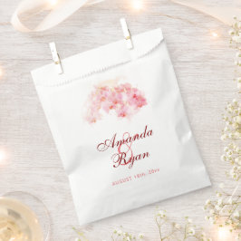 オレンジオーキッドウォーターカラーフラワー結婚ズ フェイバーバッグ