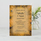 オレンジオータムカボチャ結婚ンス 招待状 (スタンド正面)