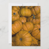 オレンジオータムカボチャ結婚ンス 招待状 (裏面)