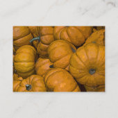 オレンジオータムカボチャ結婚式RSVPレスポンスカード エンクロージャーカード (裏面)