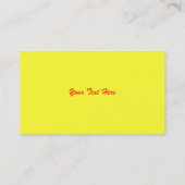 オレンジオータムメイプルリーフビジネスカード 名刺 (裏面)