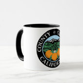 オレンジカウンティシール マグカップ (正面左)