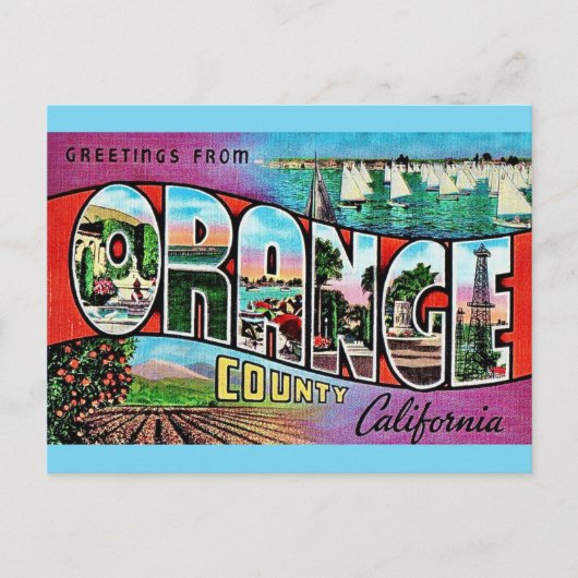 オレンジカウンティ カリフォルニア ポストカード (正面)