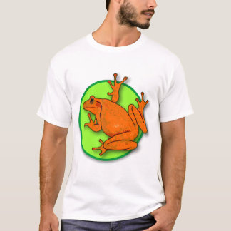 オレンジカエルのシャツ Tシャツ