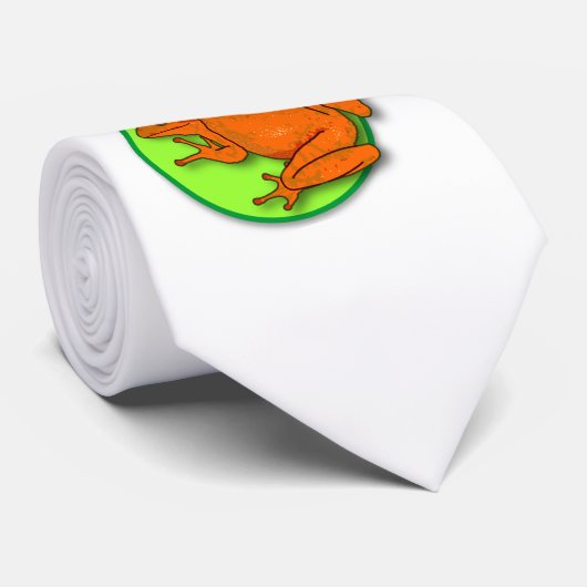 オレンジカエルネクタイ ネクタイ (ロール)