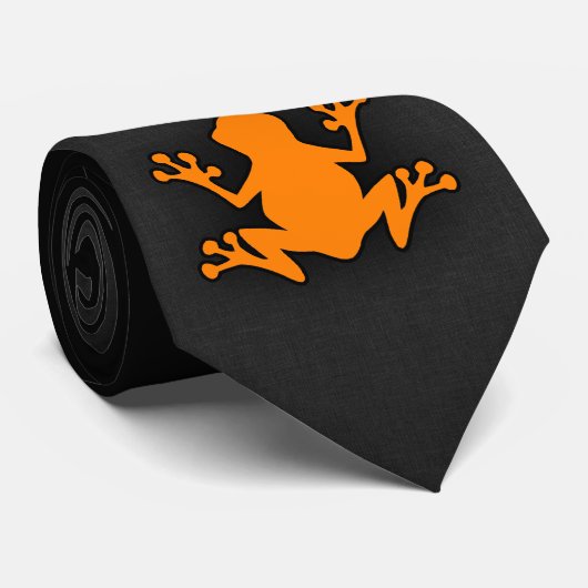 オレンジカエル ネクタイ (ロール)