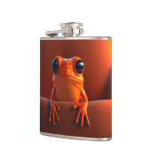 オレンジカエル フラスク (左)