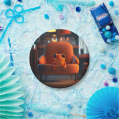 オレンジカエル ペーパープレート (パーティー)