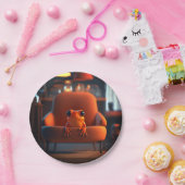 オレンジカエル ペーパープレート (パーティー)