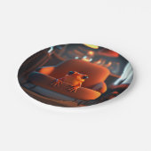 オレンジカエル ペーパープレート (アングル)