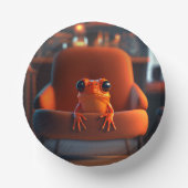 オレンジカエル ペーパーボウル (正面)