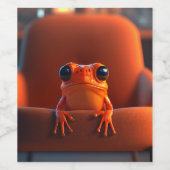 オレンジカエル ワインラベル (シングルラベル)