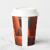 オレンジカエル 紙コップ (左)