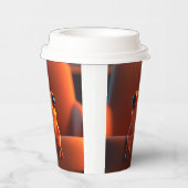 オレンジカエル 紙コップ (右)