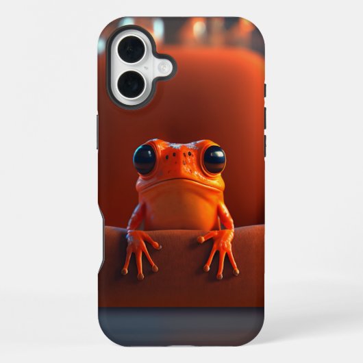 オレンジカエル iPhoneケース (裏面)