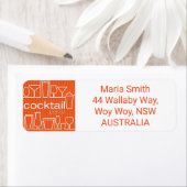 オレンジカクテルパーティー ラベル (インサイチュ)